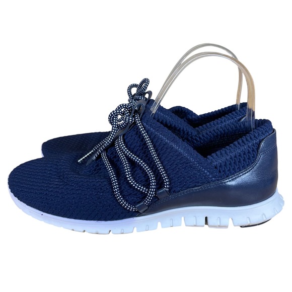 Cole Haan Shoes - Cole Haan Zerogrand Womens Shoes Size 9 Navy Mesh Lace Up Sneakers